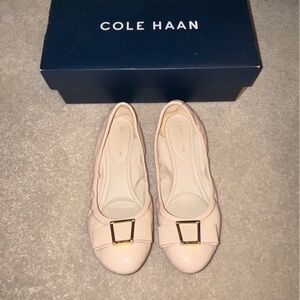 Cole Haan Women's Blush Flats with Gold Buckle